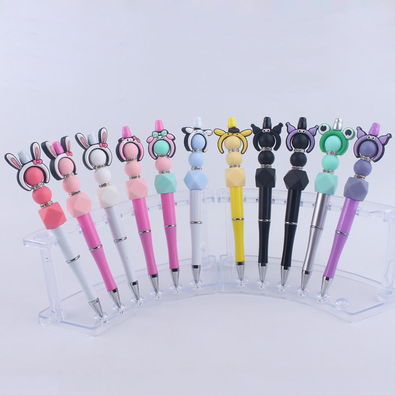 Wholesale Beaded Pens Cartoon Silicone Beaded Pen